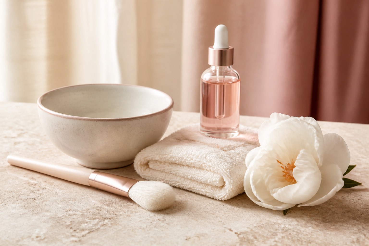 Editorial representation of Facials & Skin Care